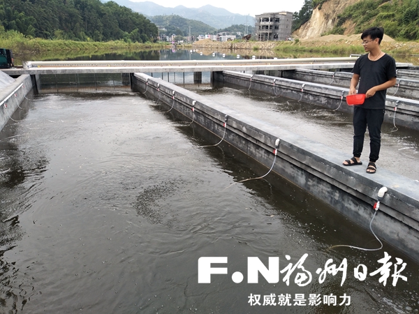探訪閩清池塘內(nèi)循環(huán)流水養(yǎng)殖項目　手機遙控養(yǎng)魚
