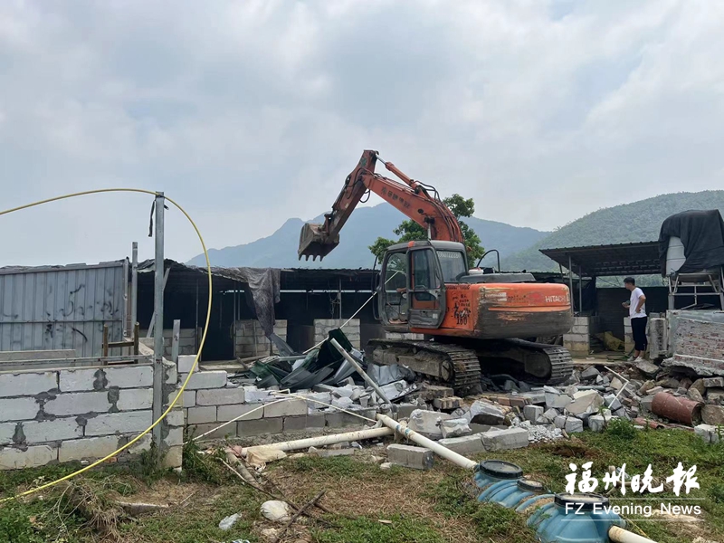 福清鏡洋鎮(zhèn)拆除違建683平方米