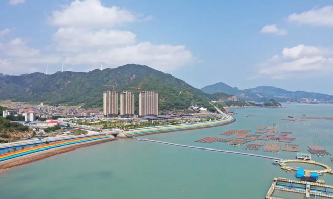 官塢村航拍圖。連江縣融媒體中心供圖