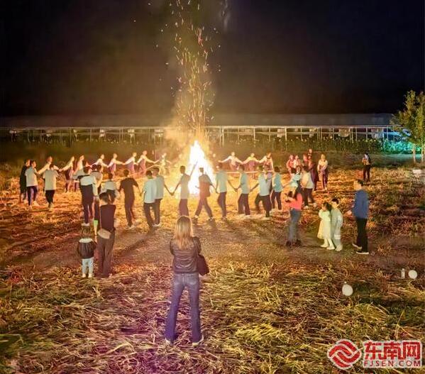 城南小陌篝火晚會。寧化縣融媒體中心供圖