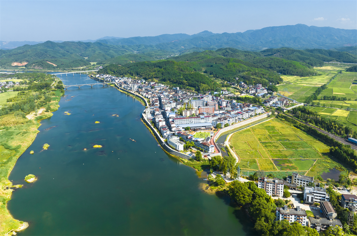 拿口鎮(zhèn)區(qū)俯瞰圖（黃智偉 攝）
